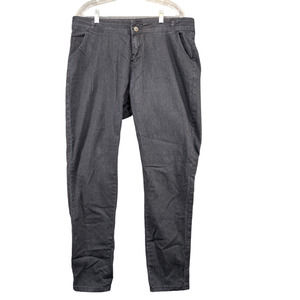 Jazzie London Women's Jeans Black Size 20 Slash Pocket Rinse Wash Denim